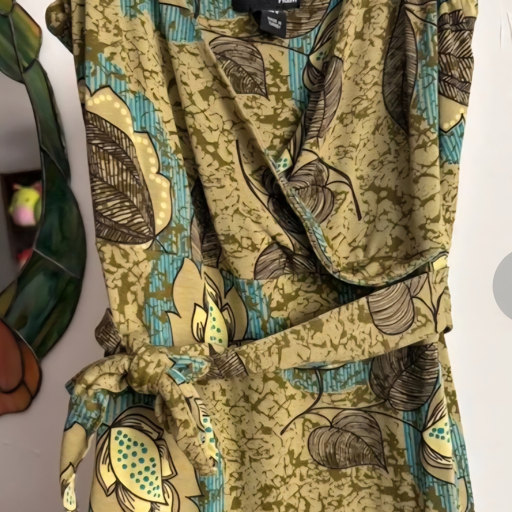 H&M Y2K Floral Wrap Dress